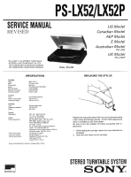 Sony PS-LX52 - Service Manual 